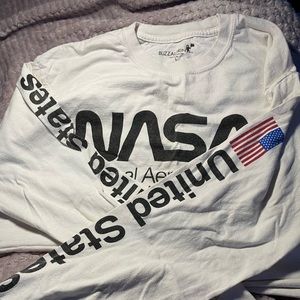 Nasa long sleeve shirt cropped